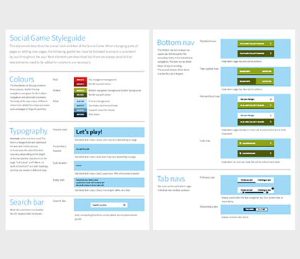 Social Game Style Guide