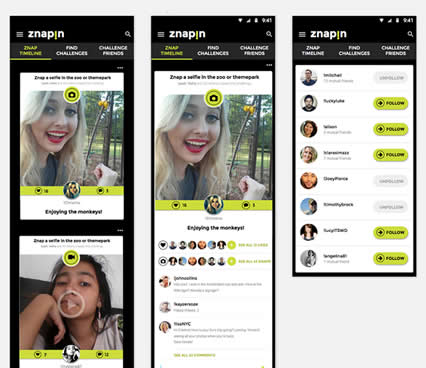 Znapin UI Design